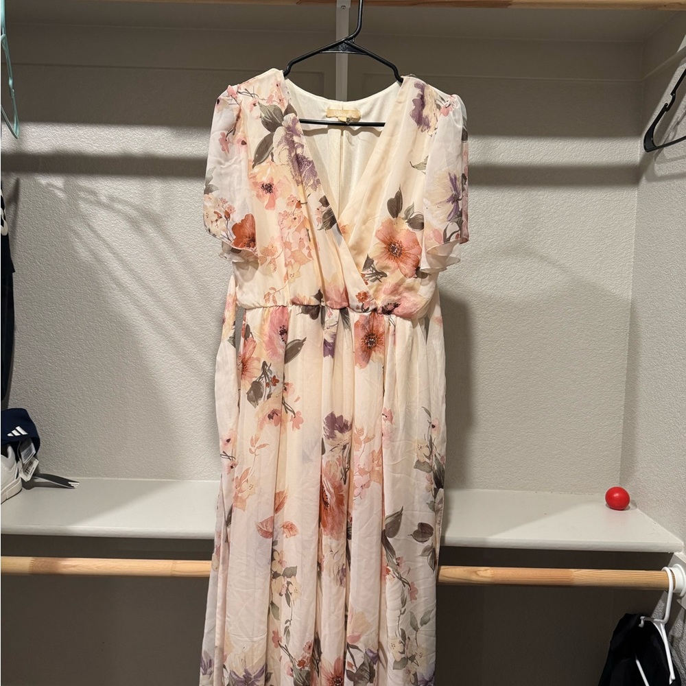 Floral Cream Dress